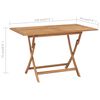 vidaXL 7 Piece Garden Dining Set Solid Teak Wood