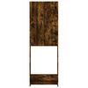 vidaXL Washing Machine Cabinet Smoked Oak 64x25.5x190 cm