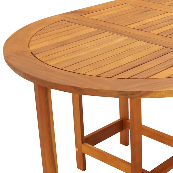 vidaXL Garden Table 130x90x72 cm Solid Acacia Wood