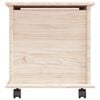 vidaXL Storage Chest with Wheels ALTA 73x39.5x43 cm Solid Wood Pine