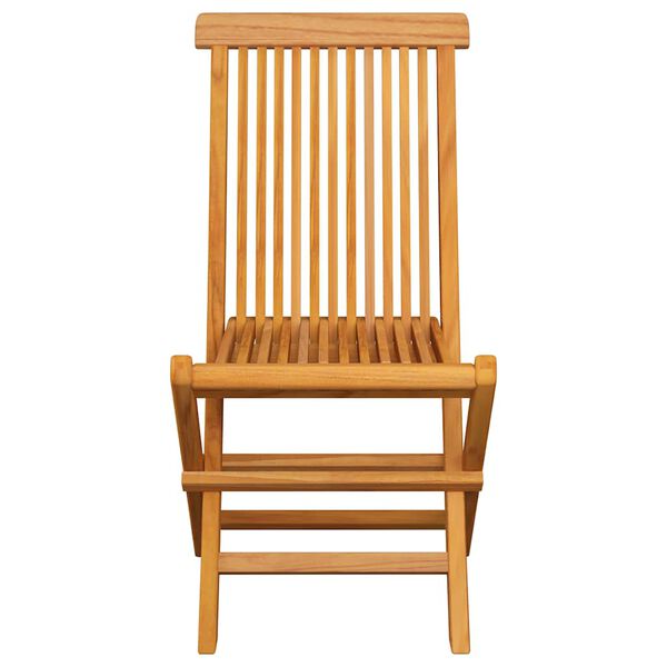 vidaXL Garden Chairs with Grey Cushions 6 pcs Solid Teak Wood