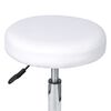 vidaXL Office Stool White Faux Leather