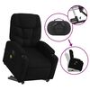 vidaXL Stand up Massage Recliner Chair Black Fabric