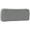 vidaXL Headboard Cushion "Hvar" Light Grey 137 cm Double Fabric