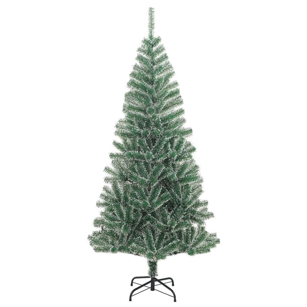 vidaXL Artificial Christmas Tree 300 LEDs & Flocked Snow 240 cm