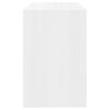 vidaXL Desk High Gloss White 101x50x76.5 cm Engineered Wood