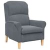 vidaXL Armchair Dark grey 76 x 94 x 102 cm Velvet