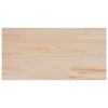 vidaXL Table Top 100x50x2.5 cm Rectangular Solid Wood Pine