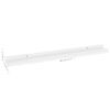 vidaXL Wall Shelves 4 pcs High Gloss White 80x9x3 cm