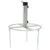 vidaXL Parasol Base with Ground Spikes for Ø38/48 mm Silver Steel