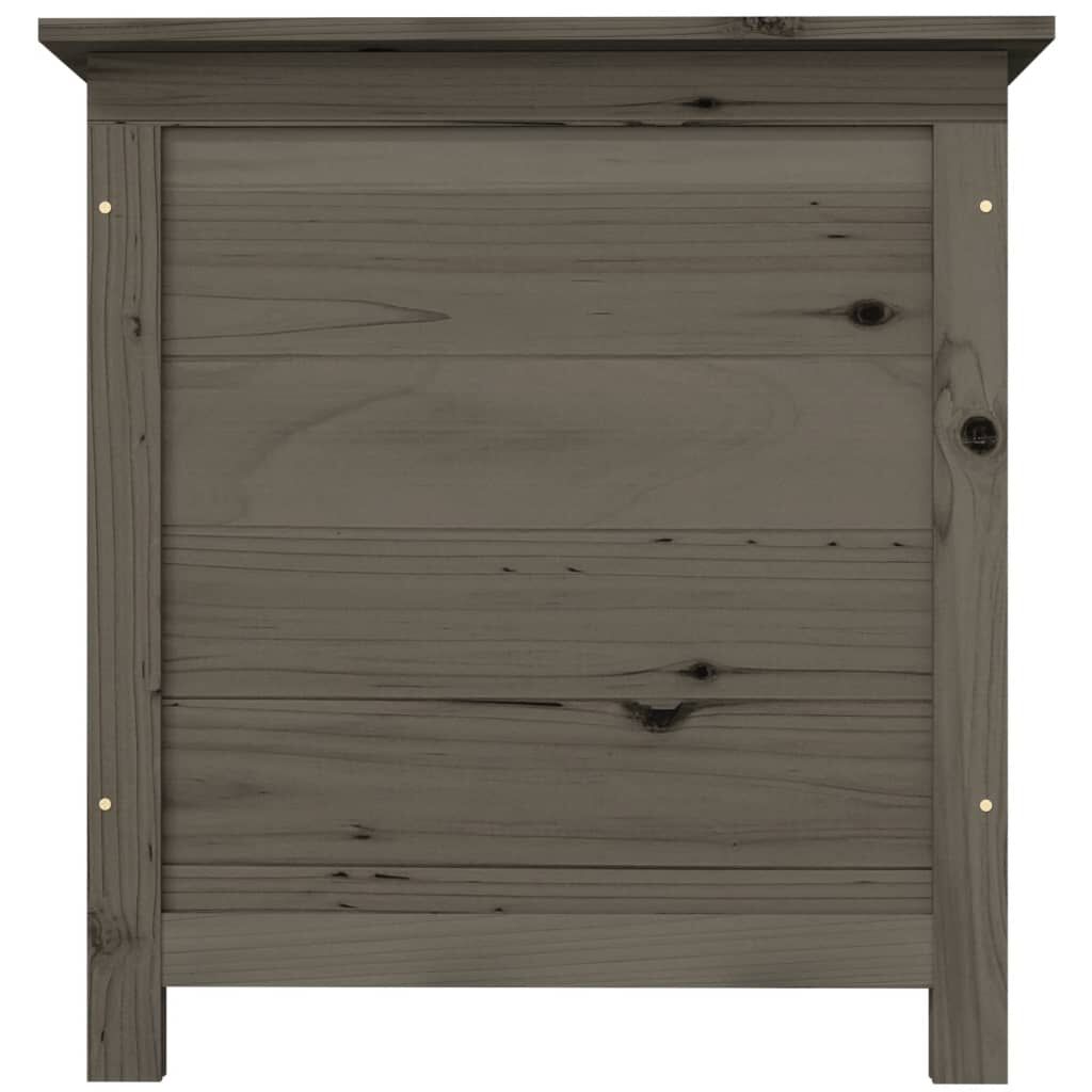 vidaXL Outdoor Cushion Box Anthracite 50x50x56 cm Solid Wood Fir