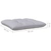 vidaXL 13 Piece Garden Lounge Set with Grey Cushions Pinewood