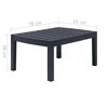 vidaXL 4 Piece Outdoor Lounge Set Plastic Anthracite