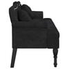 vidaXL Bench with Cushions Black 120.5x65x75 cm Velvet