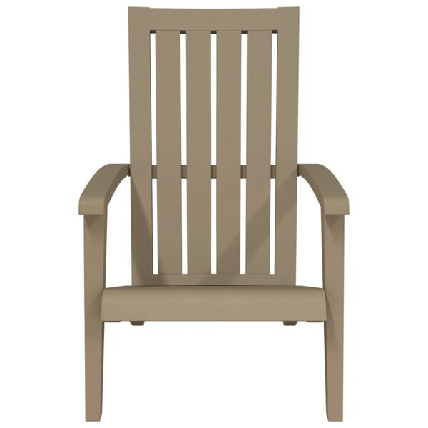vidaXL Garden Adirondack Chair Light Brown Polypropylene
