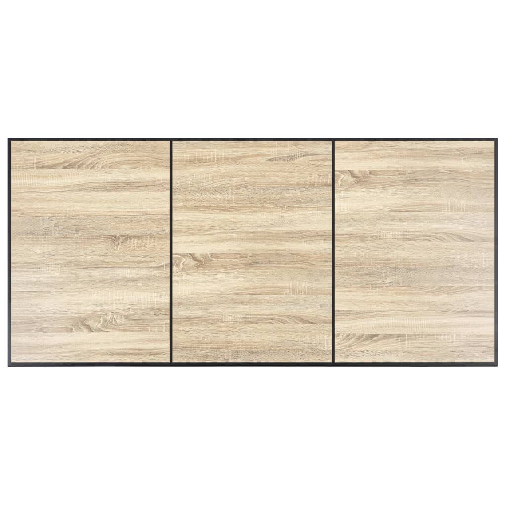 vidaXL Dining Table Oak 200x100x75 cm MDF