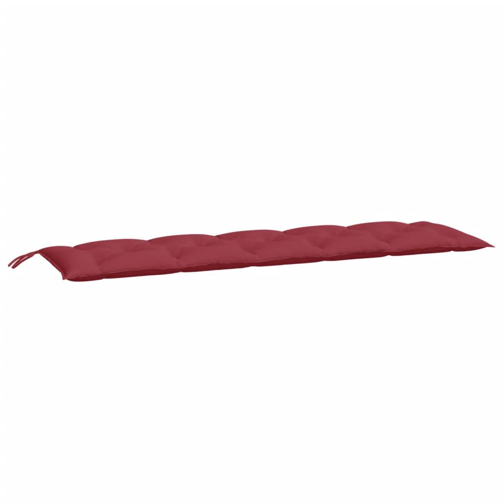 vidaXL Garden Bench Cushion Wine Red 180x50x7 cm Oxford Fabric