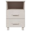 vidaXL Bedside Cabinets HAMAR 2 pcs White 40x35x62 cm Solid Wood