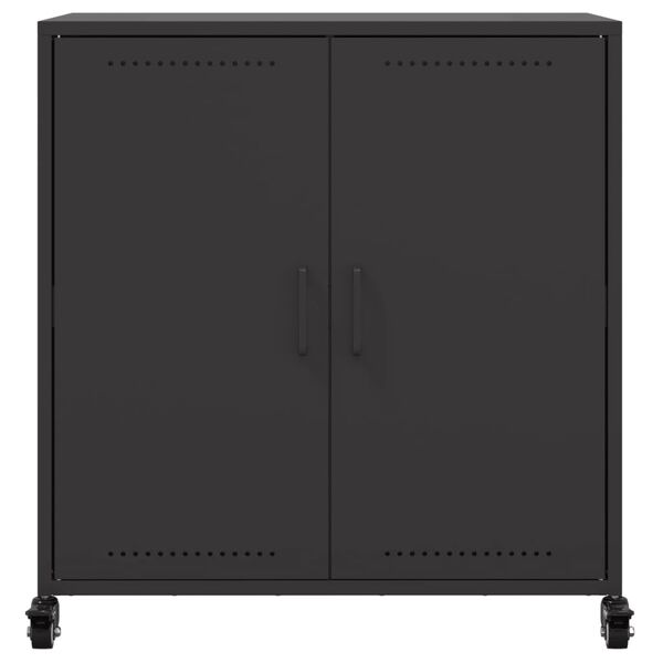 vidaXL Sideboard Black 68x39x72 cm Steel