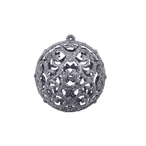 vidaXL 100 Piece Christmas Ball Set 3/4/6 cm White/Grey