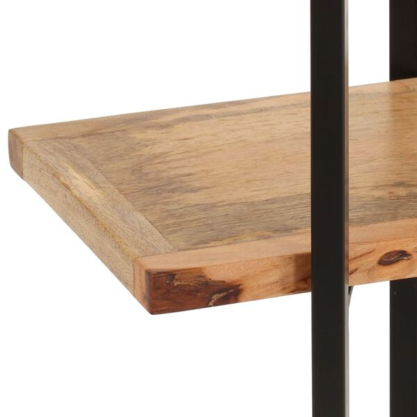 vidaXL 4-Tier Bookcase 160x35x160 cm Solid Mango Wood