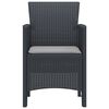 vidaXL Garden Chair 4 pcs Anthracite 53 x 49 x 85 cm Polypropylene