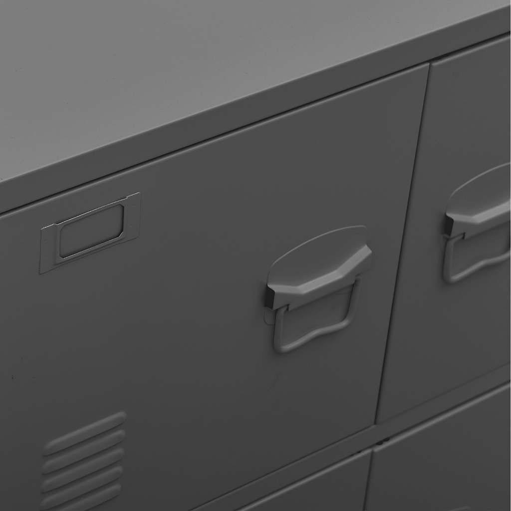 vidaXL Industrial Storage Chest Anthracite 75x40x80 cm Steel