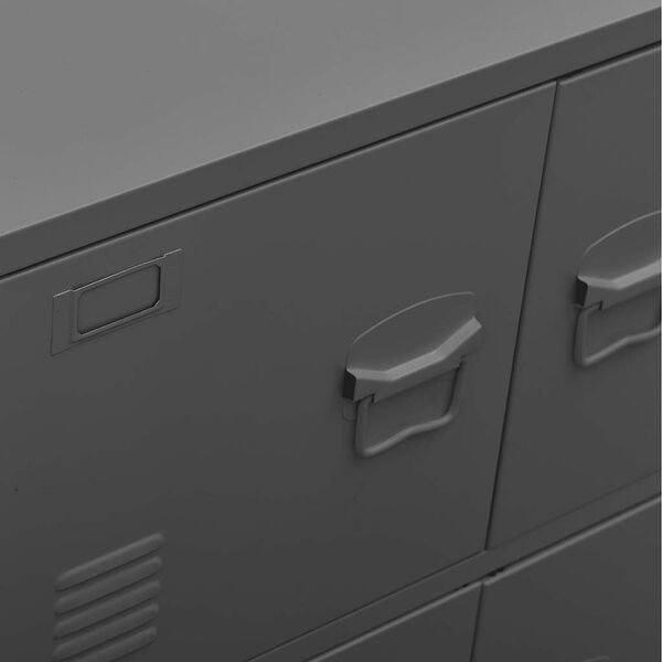 vidaXL Industrial Storage Chest Anthracite 75x40x80 cm Steel