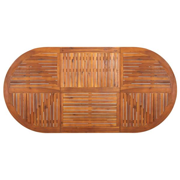 vidaXL 7 Piece Garden Dining Set Grey