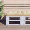 vidaXL Pallet Cushion Beige 60x60x12 cm Fabric