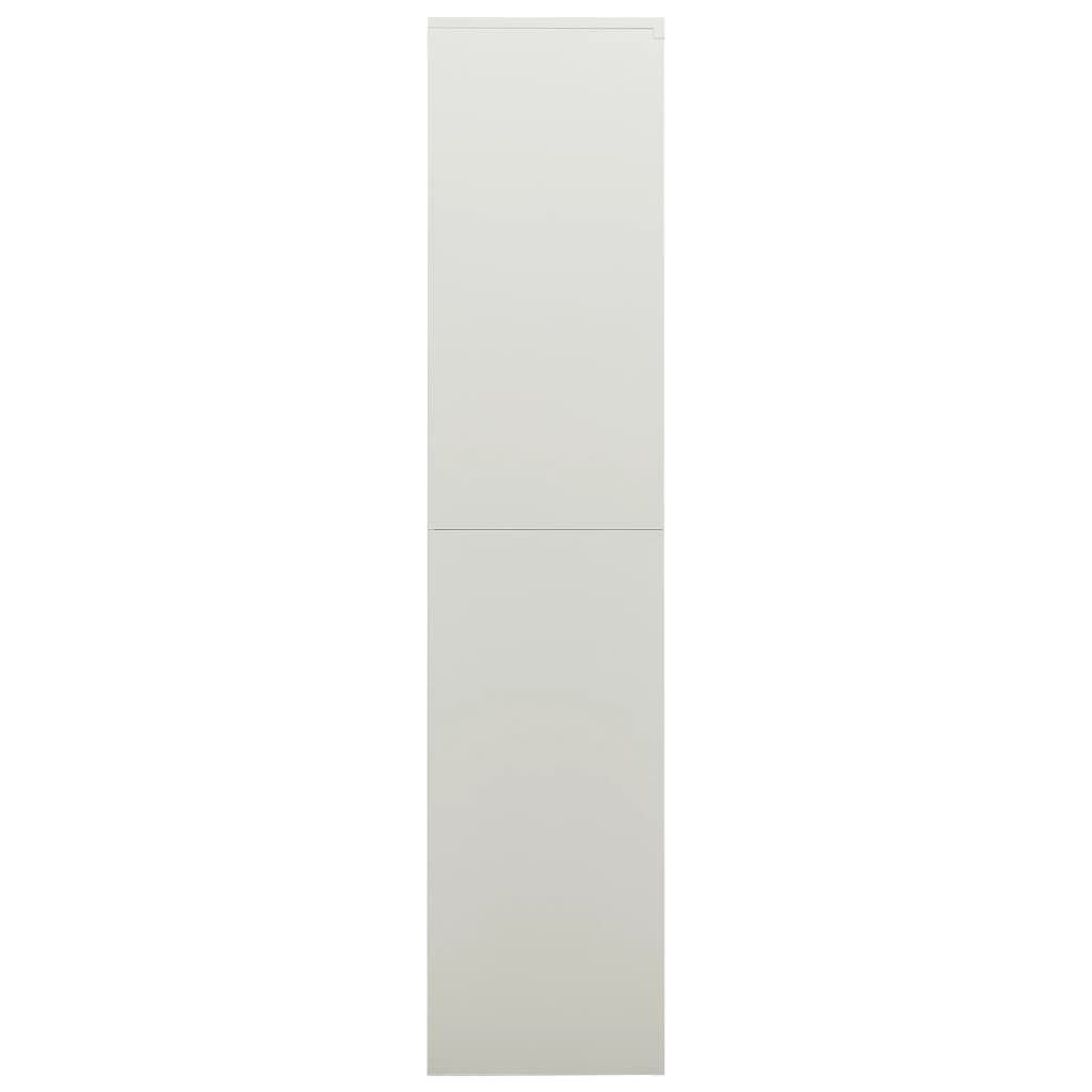 vidaXL Locker Cabinet Light Grey 90x40x180 cm Steel