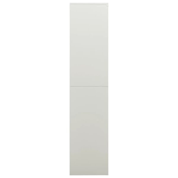 vidaXL Locker Cabinet Light Grey 90x40x180 cm Steel