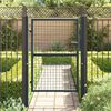 vidaXL Mesh Garden Gate Galvanised Steel 100x125 cm Grey