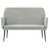vidaXL Bench Light Grey 108x79x79 cm Velvet