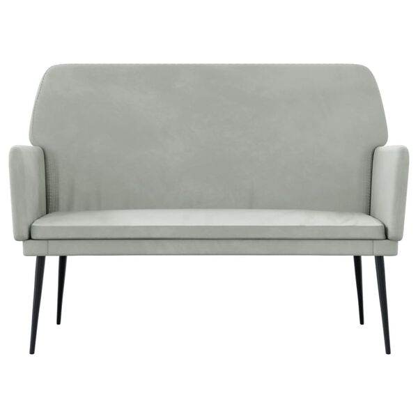 vidaXL Bench Light Grey 108x79x79 cm Velvet