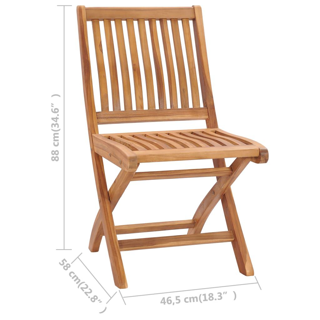vidaXL Garden Chairs 2 pcs with Light Blue Cushions Solid Teak Wood