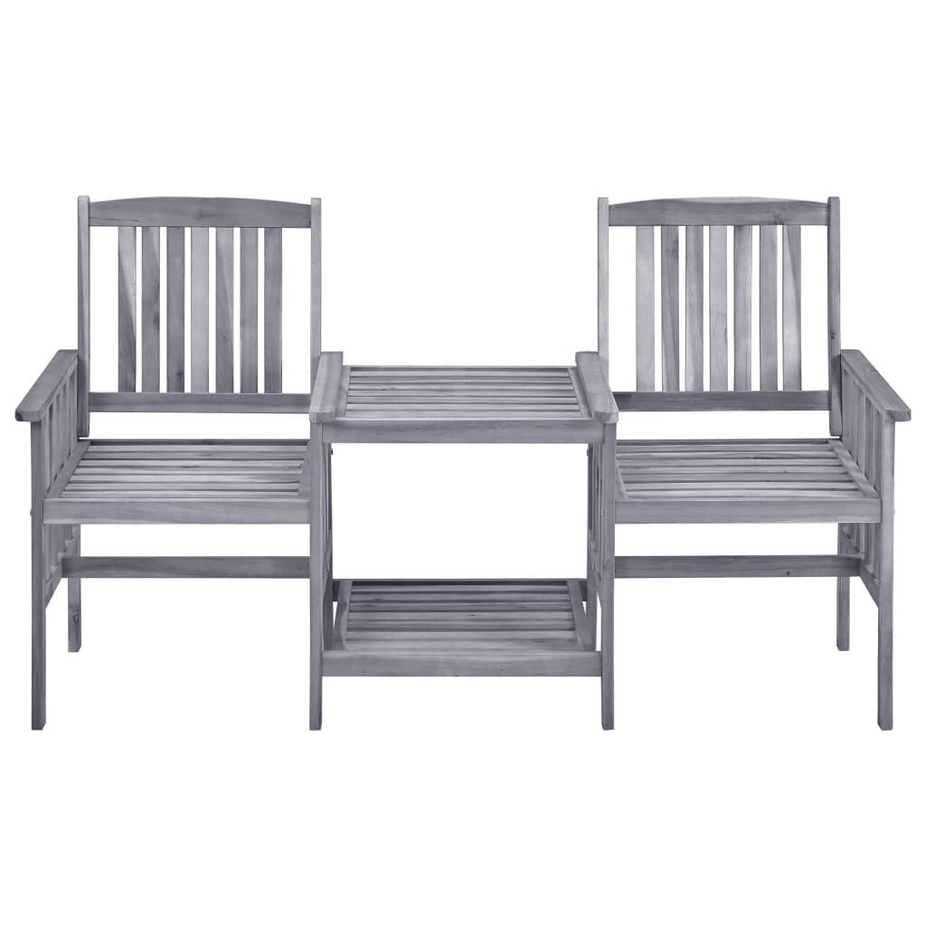 vidaXL Garden Chairs with Tea Table 159x61x92 cm Solid Acacia Wood
