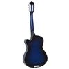 vidaXL Western Classical Cutaway Guitar with 6 Strings Blue Shaded 38