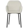 vidaXL Dining Chairs 2 pcs Cream Velvet