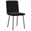 vidaXL Dining Chairs 4 pcs Black Velvet