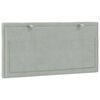vidaXL Headboard Cushion "Hanko" Light Grey 100 cm Velvet