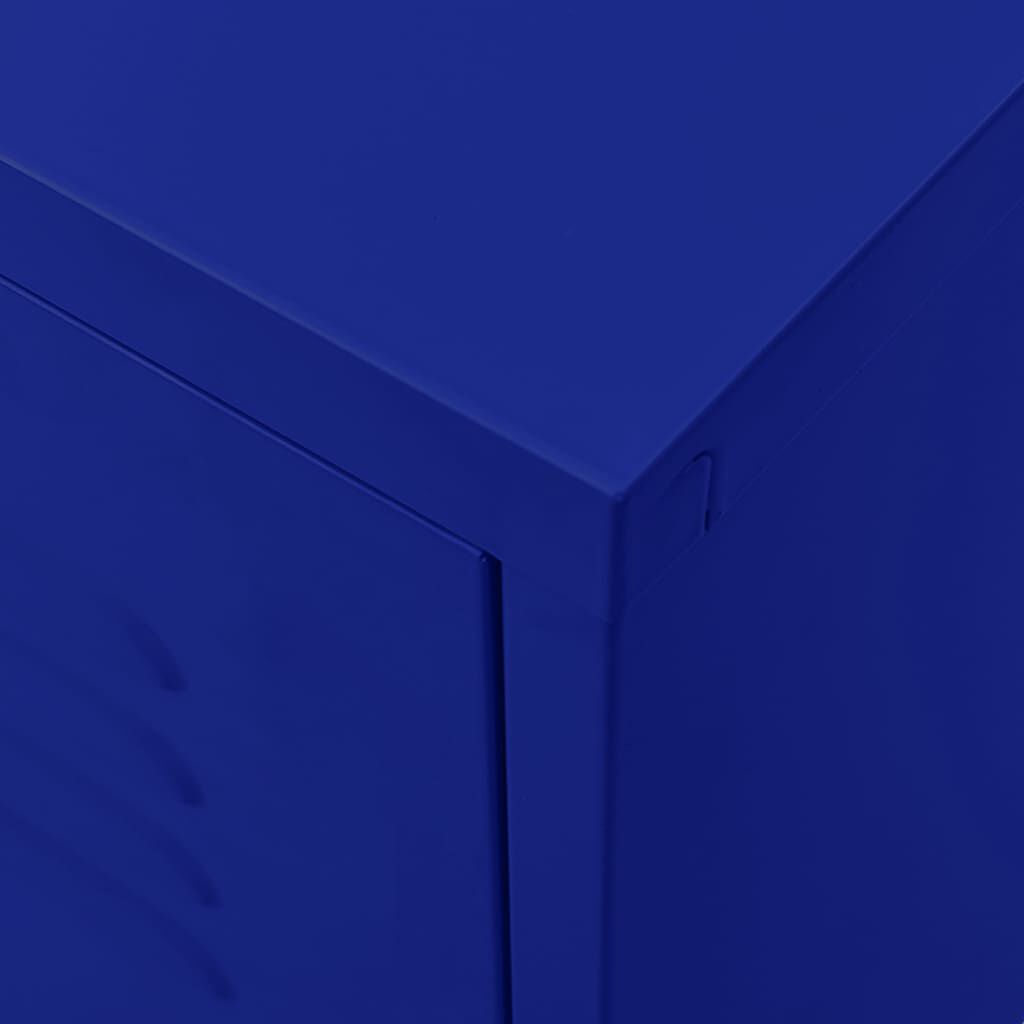 vidaXL TV Cabinet Navy Blue 105x35x50 cm Steel