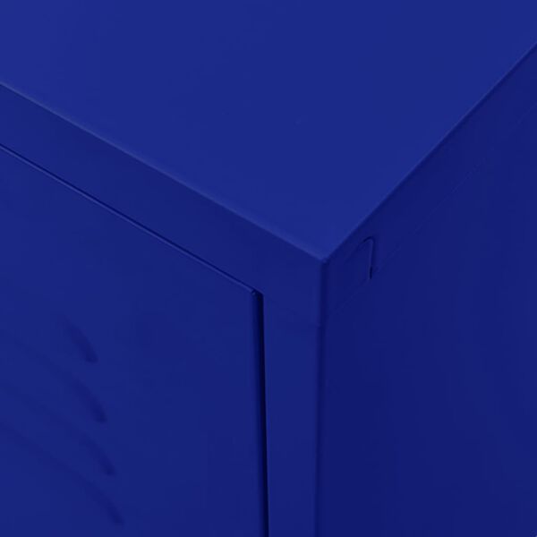 vidaXL TV Cabinet Navy Blue 105x35x50 cm Steel