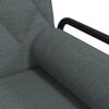 vidaXL Sofa Bed with Armrests Dark Grey Fabric