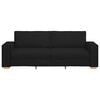 vidaXL 3-Seater Sofa Black 180 cm Fabric