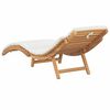 vidaXL Garden Sunlounger Brown 198 x 55 x 58.5 cm Solid Teak Wood