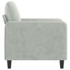 vidaXL Sofa Chair Light Grey 60 cm Velvet