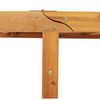 vidaXL Sun Loungers 2 pcs with Table Solid Wood Acacia