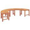 vidaXL Tree Bench Brown 160 x 160 x 45cm Solid Eucalyptus wood