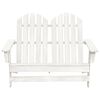 vidaXL 2-Seater Garden Adirondack Chair Solid Fir Wood White
